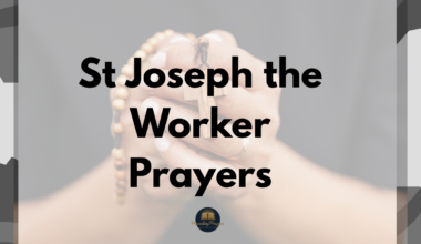 St Joseph the Worker Prayers