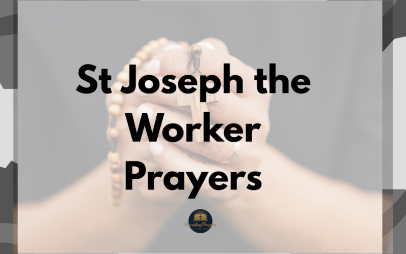 St Joseph the Worker Prayers