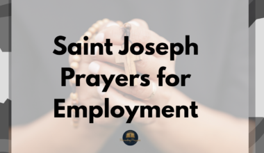 Saint Joseph Prayers for Employment