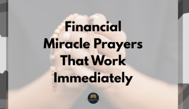 Conclusion Life’s financial challenges can sometimes feel overwhelming, but believers are never meant to face them alone. Through financial miracle prayers that works immediately, we place our burdens into the hands of a God who is both loving and powerful. The Scriptures continually remind us that God is our provider, our helper, and our source of every good thing. When we pray with faith, humility, and persistence, we invite divine intervention into situations that may appear impossible from a human perspective. These prayers are not merely words spoken in desperation; they are declarations of trust in God’s promises. The Bible assures us that God cares deeply about every detail of our lives, including our financial needs. As you continue praying these financial miracle prayers that works immediately, remember that God often works in ways we cannot immediately see. Sometimes He opens unexpected doors, sometimes He sends helpers along our path, and other times He provides wisdom that leads to lasting prosperity. Persistence in prayer is essential. Jesus encouraged believers in Luke 18:1 to always pray and not lose heart. Even when answers seem delayed, faith continues to believe that God is working behind the scenes. Your prayers are heard, and your trust in Him is never wasted. Keep approaching God with gratitude, obedience, and unwavering confidence in His goodness. Above all, hold firmly to hope. The same God who performed miracles throughout Scripture is still working today. As you faithfully pray these financial miracle prayers that works immediately, believe that breakthrough is possible, provision is coming, and your testimony of God’s faithfulness will soon become a powerful story that encourages others to trust Him completely.