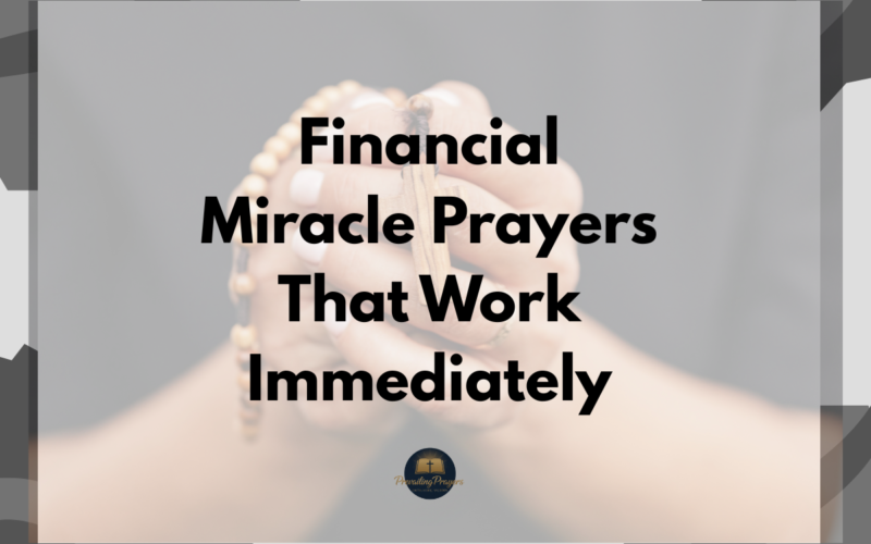 Conclusion Life’s financial challenges can sometimes feel overwhelming, but believers are never meant to face them alone. Through financial miracle prayers that works immediately, we place our burdens into the hands of a God who is both loving and powerful. The Scriptures continually remind us that God is our provider, our helper, and our source of every good thing. When we pray with faith, humility, and persistence, we invite divine intervention into situations that may appear impossible from a human perspective. These prayers are not merely words spoken in desperation; they are declarations of trust in God’s promises. The Bible assures us that God cares deeply about every detail of our lives, including our financial needs. As you continue praying these financial miracle prayers that works immediately, remember that God often works in ways we cannot immediately see. Sometimes He opens unexpected doors, sometimes He sends helpers along our path, and other times He provides wisdom that leads to lasting prosperity. Persistence in prayer is essential. Jesus encouraged believers in Luke 18:1 to always pray and not lose heart. Even when answers seem delayed, faith continues to believe that God is working behind the scenes. Your prayers are heard, and your trust in Him is never wasted. Keep approaching God with gratitude, obedience, and unwavering confidence in His goodness. Above all, hold firmly to hope. The same God who performed miracles throughout Scripture is still working today. As you faithfully pray these financial miracle prayers that works immediately, believe that breakthrough is possible, provision is coming, and your testimony of God’s faithfulness will soon become a powerful story that encourages others to trust Him completely.