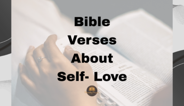 Bible Verses About Self- Love
