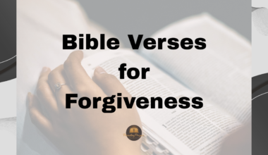 Bible Verses for Forgiveness