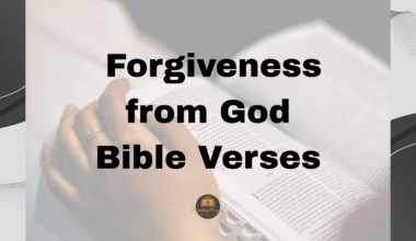 Forgiveness from God Bible Verses