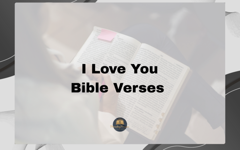 I Love You Bible Verses