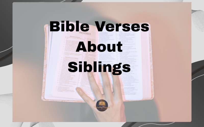 Bible Verses About Siblings