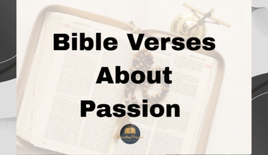 Bible Verses About Passion