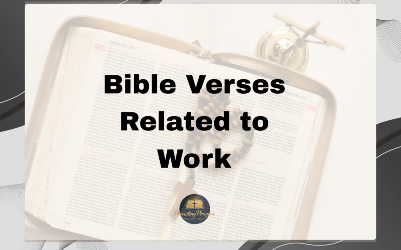 Bible Verses Related to Work