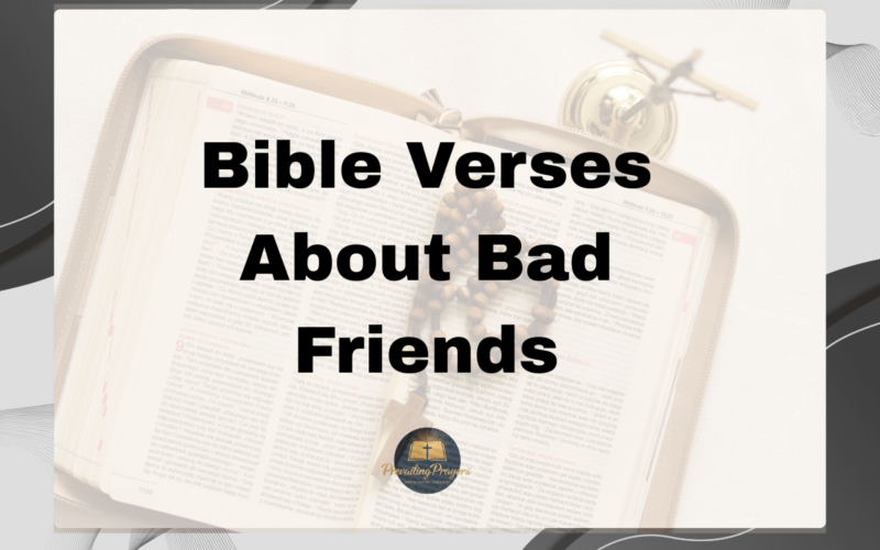 Bible Verses About Bad Friends