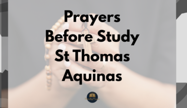 Prayers Before Study St Thomas Aquinas