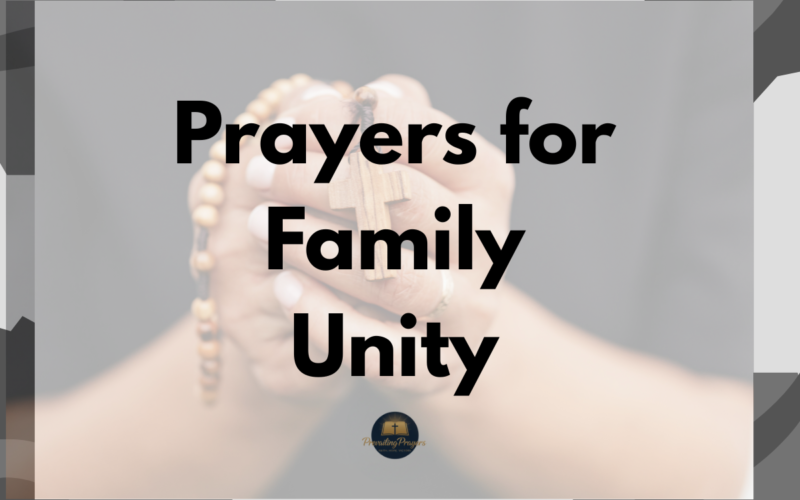 Prayers for Family Unity
