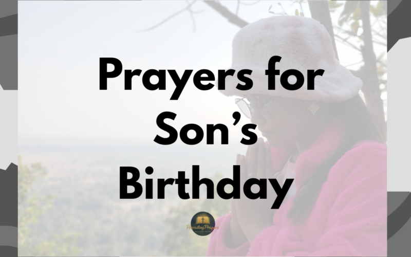 Prayers for Son’s Birthday