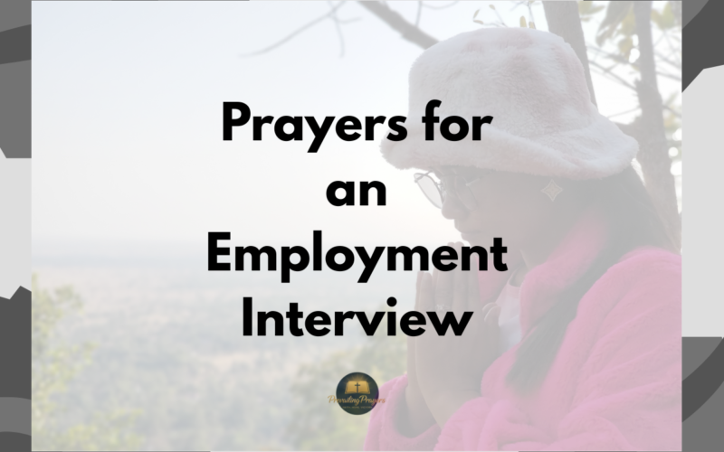 Prayers for an Employment Interview