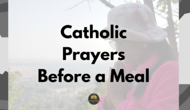 Catholic Prayers Before a Meal