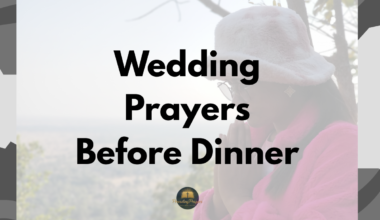 Wedding Prayers Before Dinner