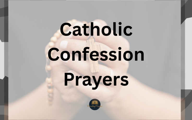 Catholic Confession Prayers