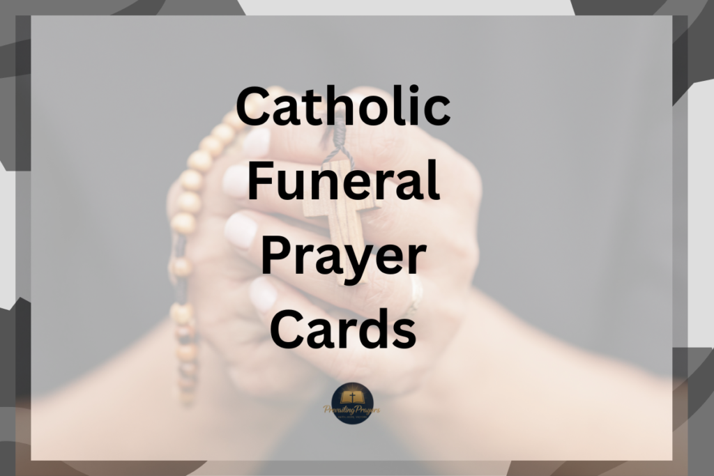 Catholic Funeral Prayer Cards