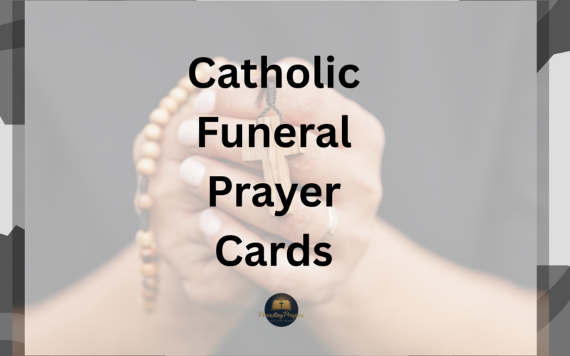 Catholic Funeral Prayer Cards