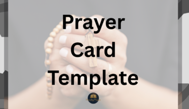 prayer Card Templates