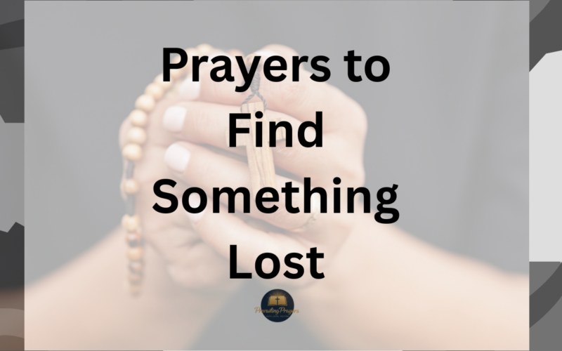 Prayers to Find Something Lost