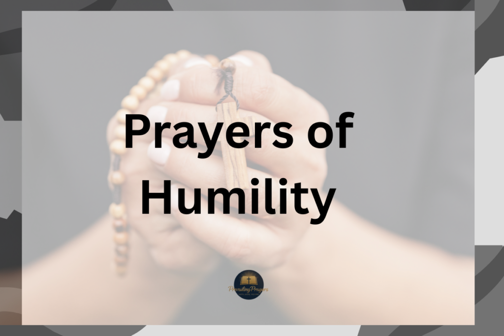 Prayers of Humility