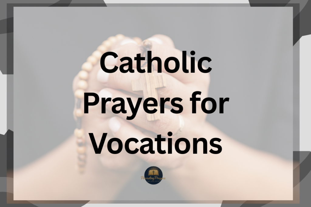Catholic Prayers for Vocations