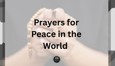 Prayers for Peace in the World