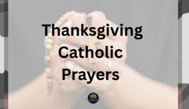 Thanksgiving Catholic Prayers