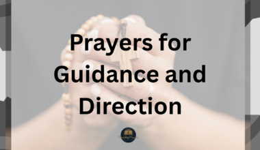 Prayers for Guidance and Direction