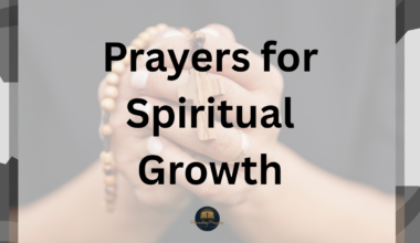 Prayers for Spiritual Growth