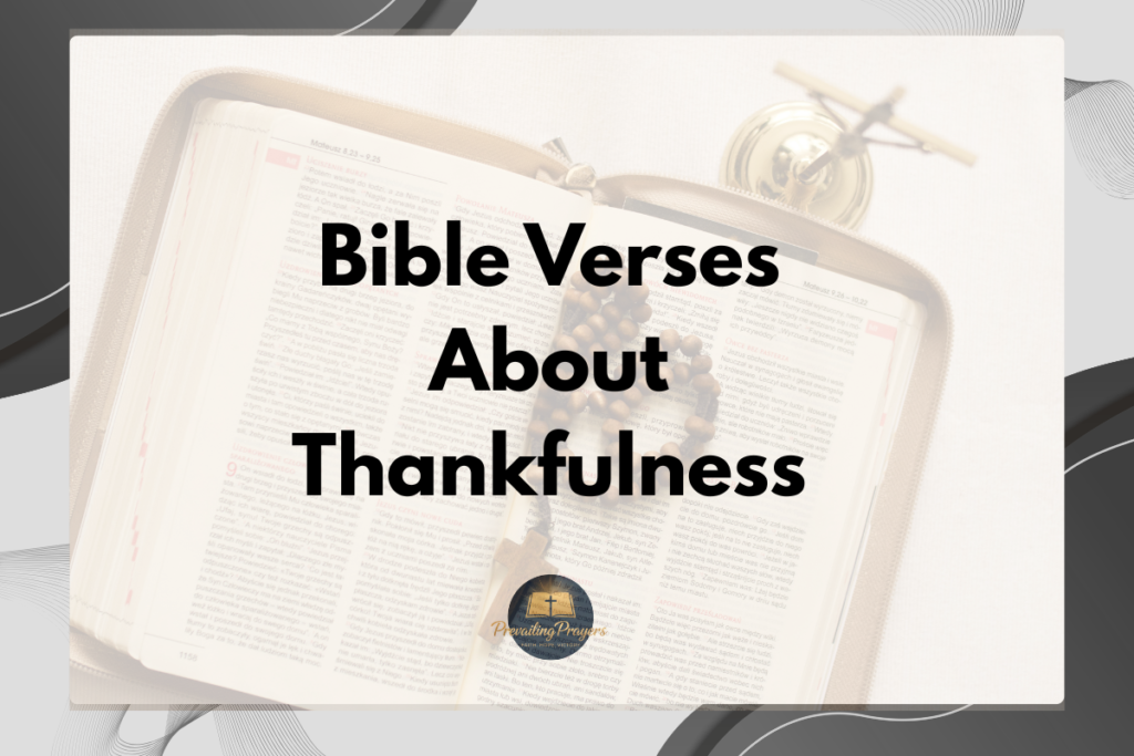 Bible Verses About Thankfulness