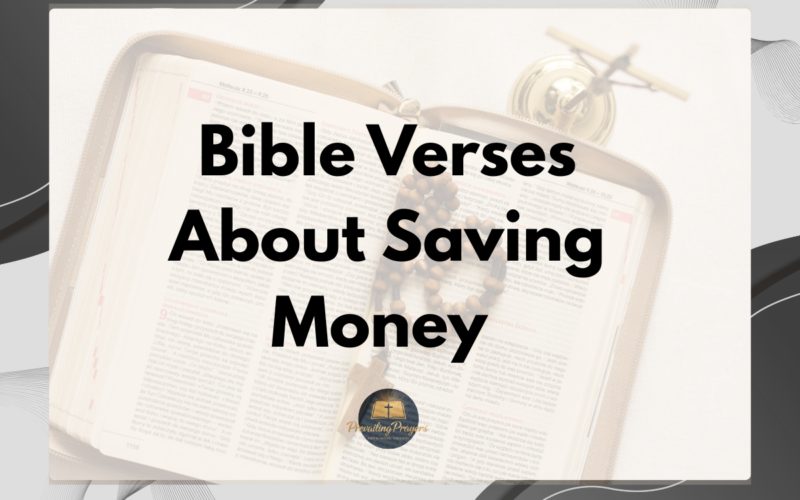 Bible Verses About Saving Money