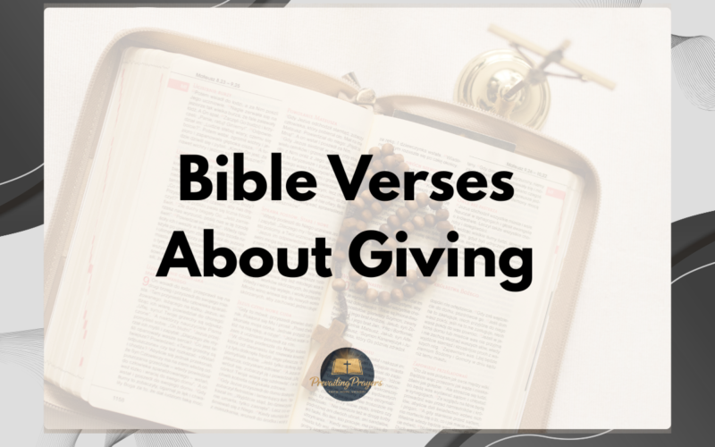 Bible Verses About Giving