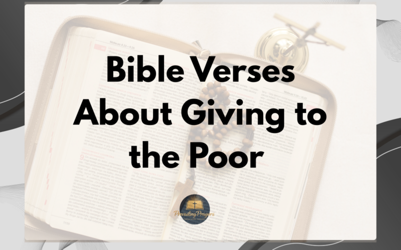 Bible Verses About Giving to the Poor