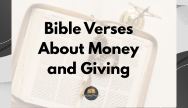 Bible Verses About Money and Giving