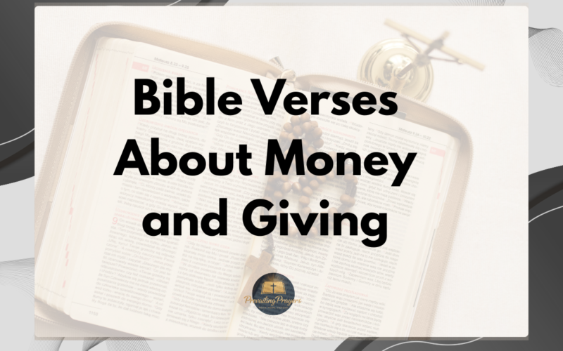 Bible Verses About Money and Giving