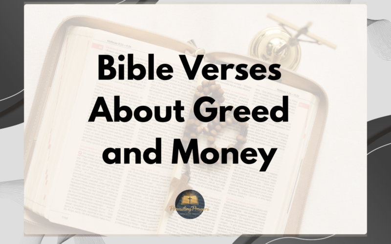 Bible Verses About Greed and Money