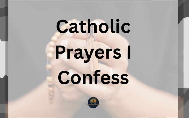 Catholic Prayers I Confess