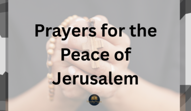 Prayers for the Peace of Jerusalem