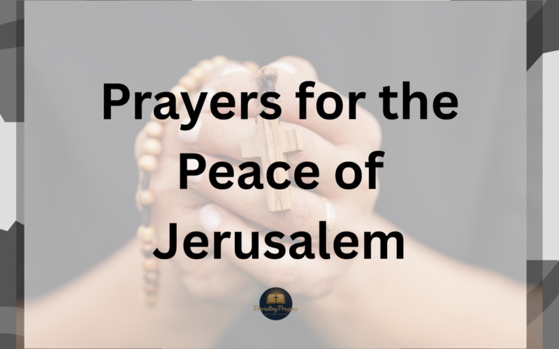 Prayers for the Peace of Jerusalem