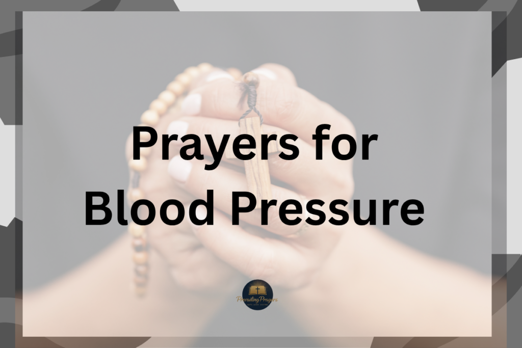 Prayers for Blood Pressure