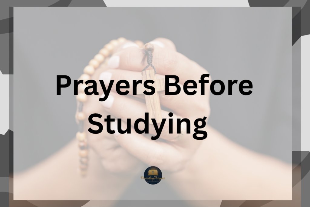 Prayers Before Studying